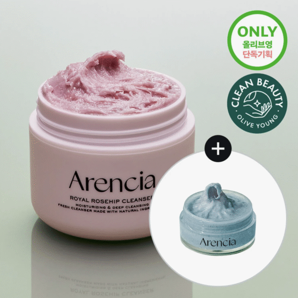 Arenciaローズヒップライスモチクレンザー 120gセット (+ブルークレンザー15g)