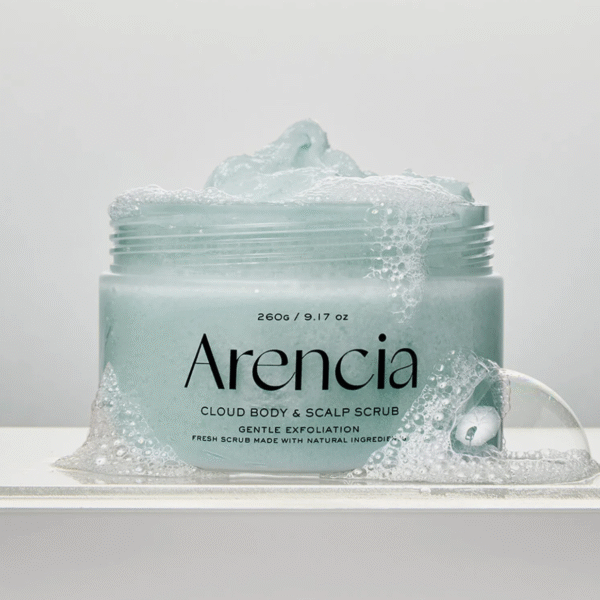 Arencia フレッシュクラウドボディ&スカルプスクラブ(フレンチミント&リリー) 260g